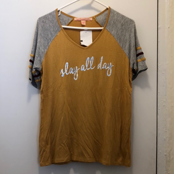 Rebellious One Tops - Slay all day tee